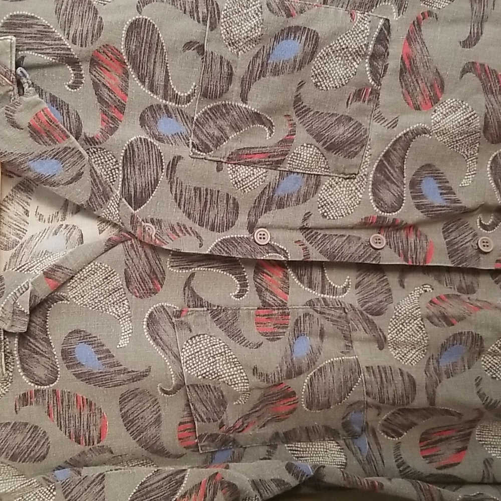 VTG Le Tigre paisley shirt - Picture 2 of 9